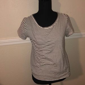 Classic White and Black Stripe Shirt